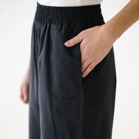 New Djerf Avenue Breezy high rise straight leg baggy organic cotton trouser pant - Picture 5 of 15